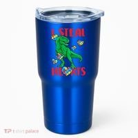 I Steal Hearts Autism Awareness Dinosaur Tumbler thumb 0