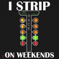 I Strip On Weekends Tie-Dye T-Shirt thumb 2
