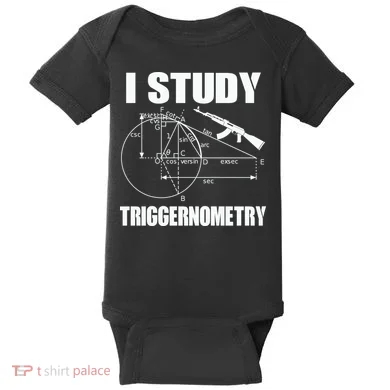 I Study Triggernometry Gun Baby Bodysuit