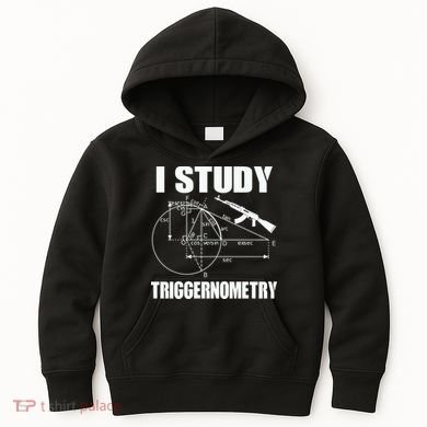 I Study Triggernometry Gun Kids Hoodie