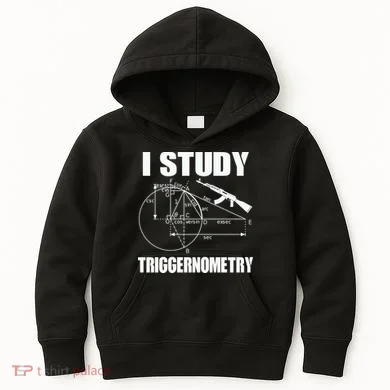 I Study Triggernometry Gun Kids Hoodie