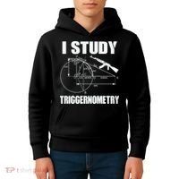 I Study Triggernometry Gun Kids Hoodie thumb 4