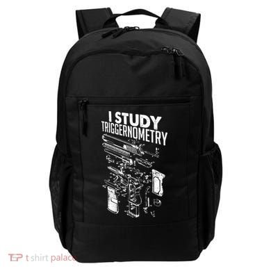 I Study Triggernometry Gun Diagram Backpack