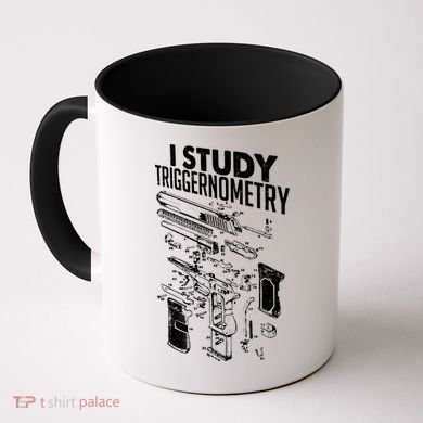 I Study Triggernometry Gun Diagram Coffee Mug