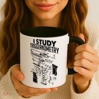 I Study Triggernometry Gun Diagram Coffee Mug thumb 3