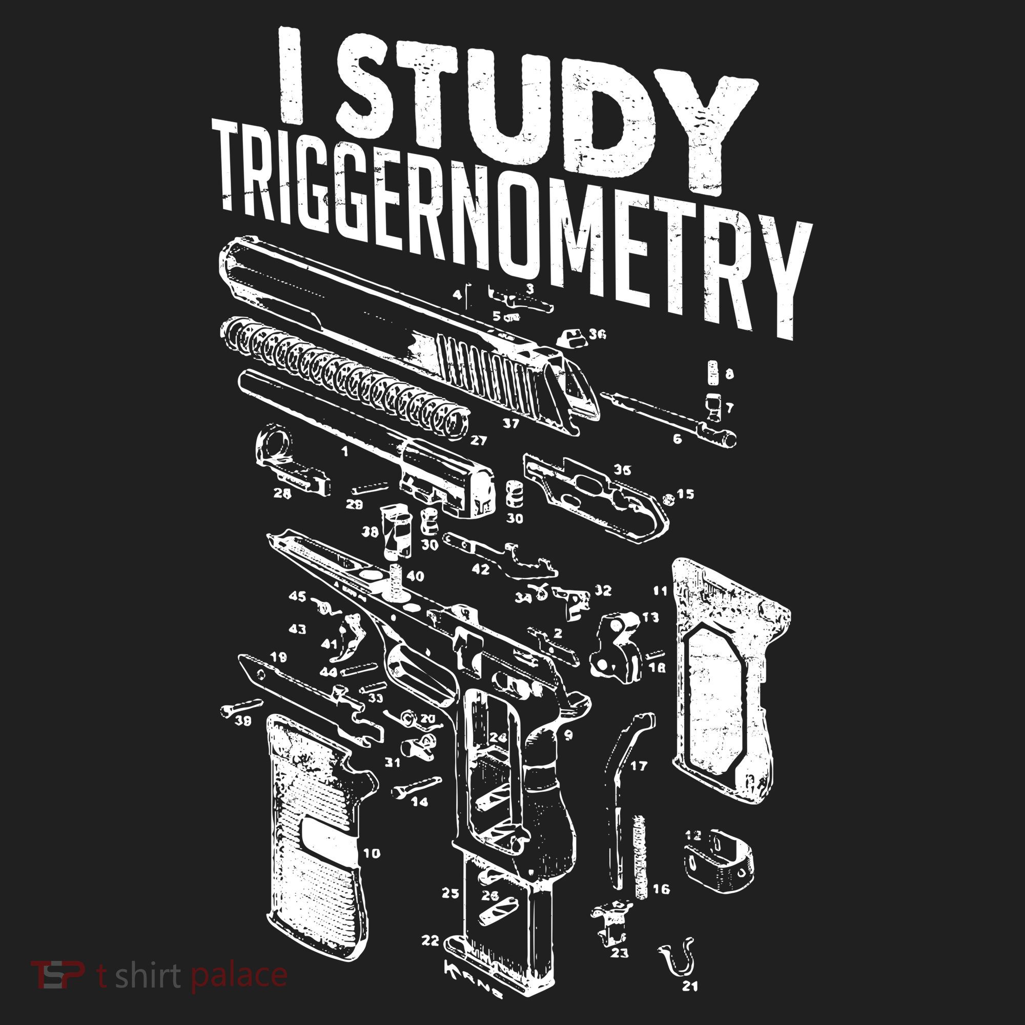 I Study Triggernometry Gun Diagram Tumbler