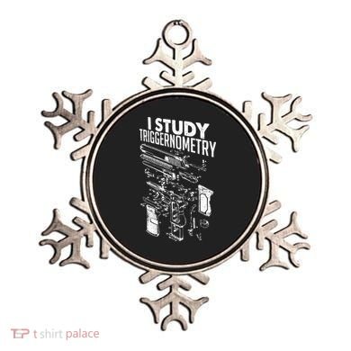 I Study Triggernometry Gun Diagram Ornament