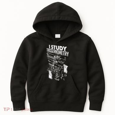 I Study Triggernometry Gun Diagram Kids Hoodie