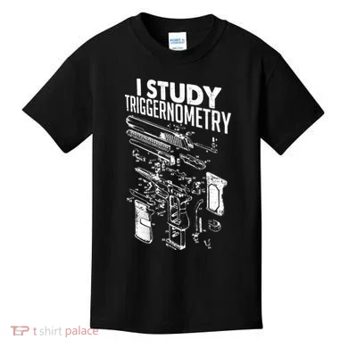 I Study Triggernometry Gun Diagram Kids T-Shirt