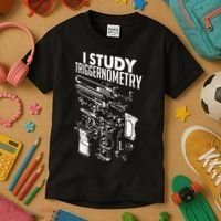 I Study Triggernometry Gun Diagram Kids T-Shirt thumb 3