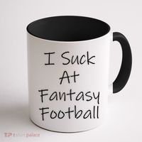 I Suck At Fantasy Football Coffee Mug thumb 1
