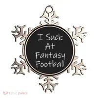 I Suck At Fantasy Football Ornament thumb 0