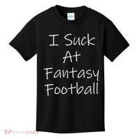 I Suck At Fantasy Football Kids T-Shirt thumb 0