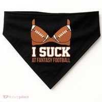 I Suck At Fantasy Football Last Place USA-Made Doggie Bandana thumb 0