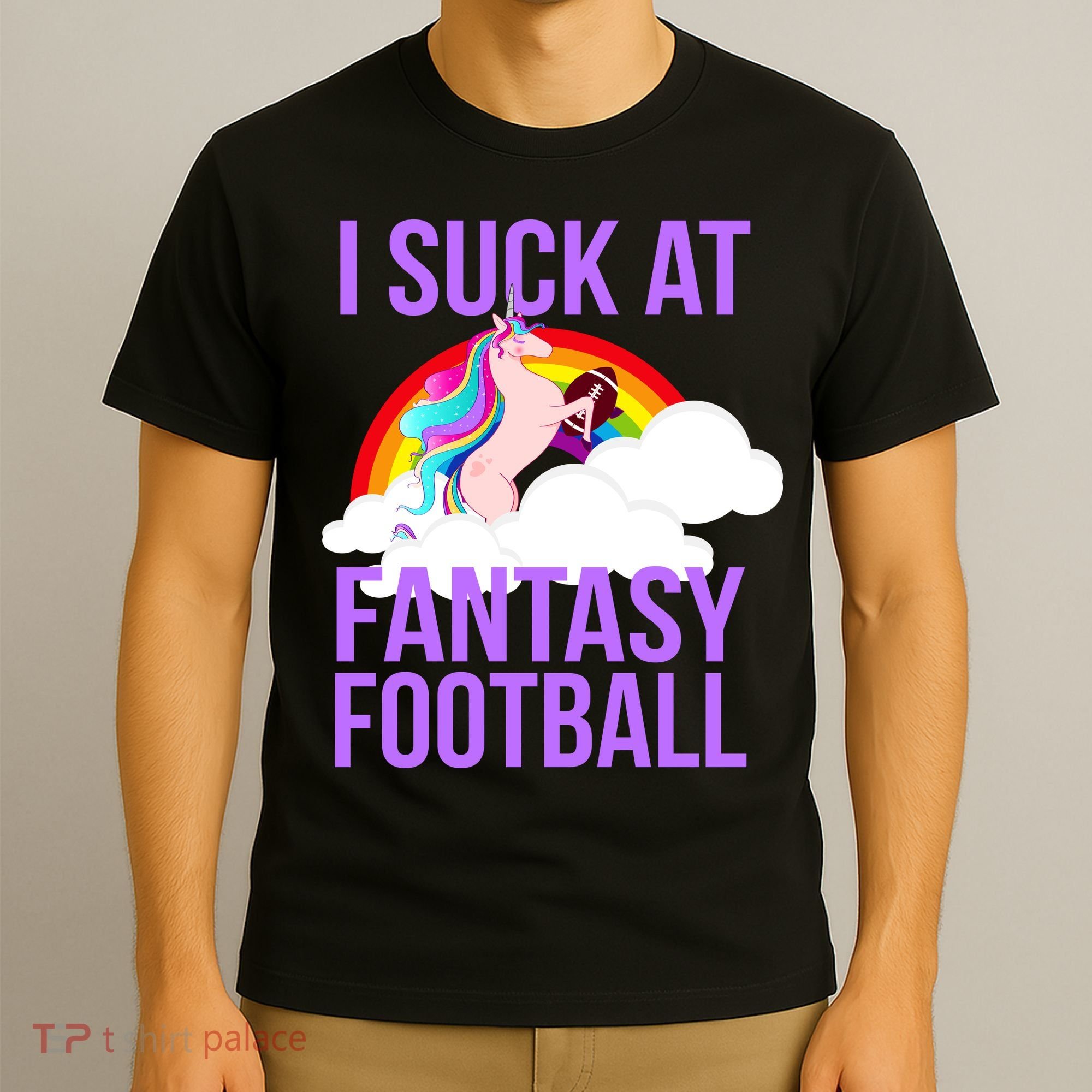I Suck At Fantasy Football Unicorn T-Shirt