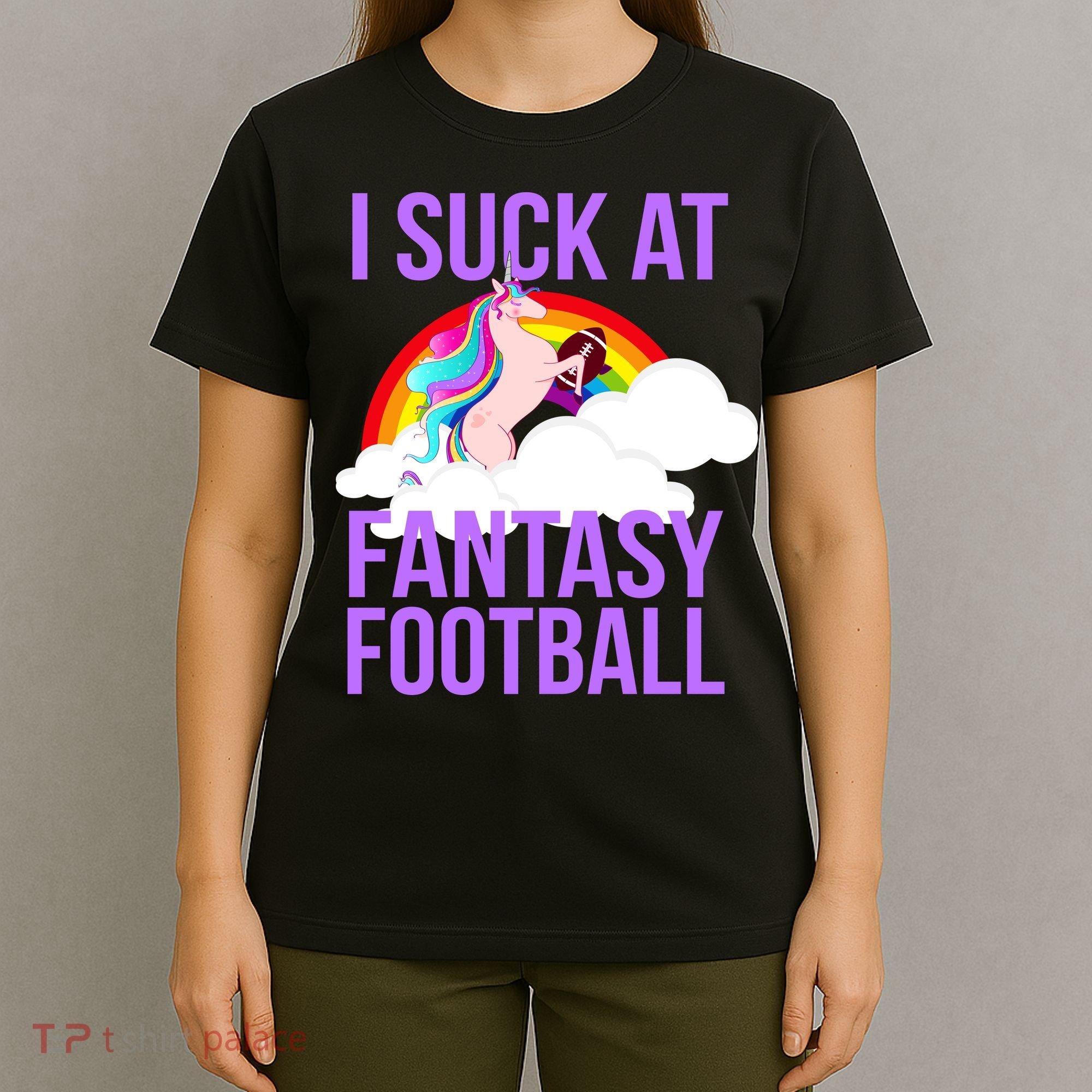 I Suck At Fantasy Football Unicorn T-Shirt