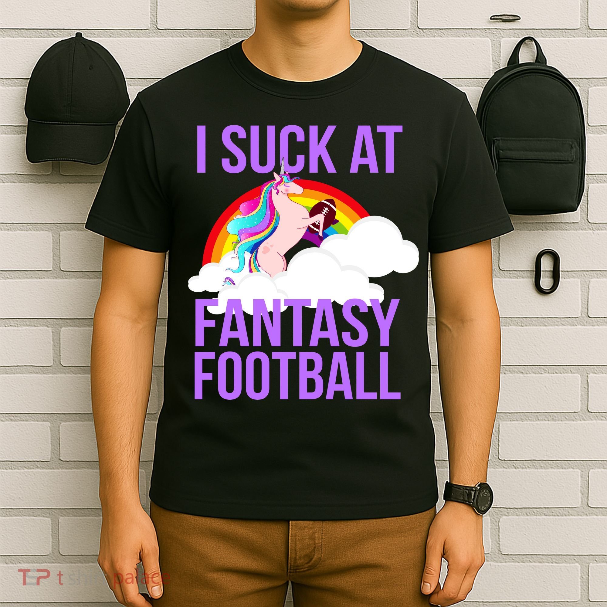I Suck At Fantasy Football Unicorn T-Shirt