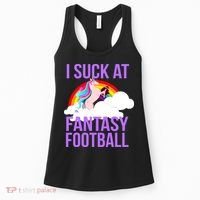 I Suck At Fantasy Football Unicorn Women's Tank Top thumb 0