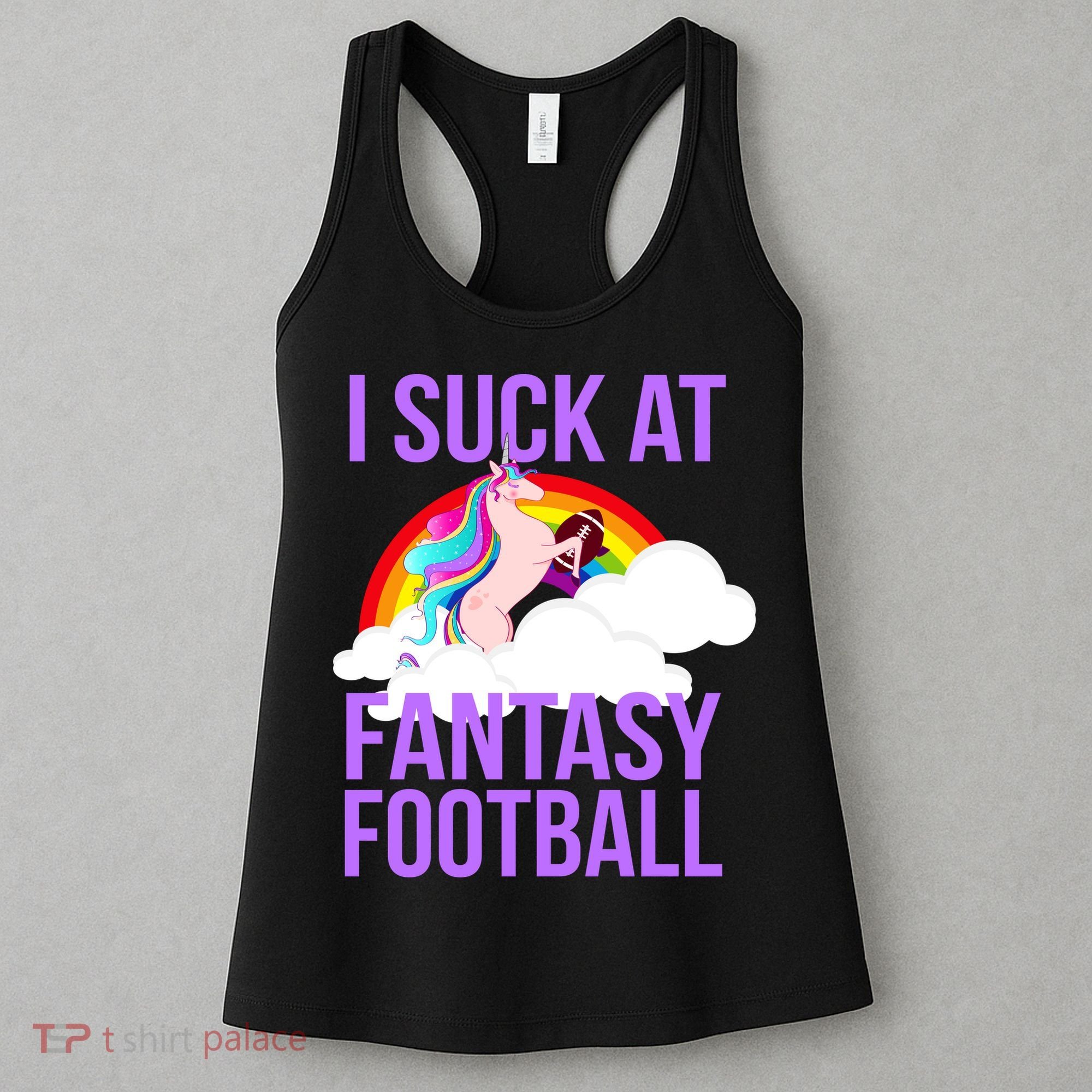 I Suck At Fantasy Football Unicorn Women's Tank Top