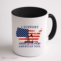 I Support American Oil From American Soil Keystone Pipeline Coffee Mug thumb 1