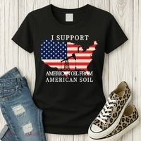 I Support American Oil From American Soil Keystone Pipeline Women's T-Shirt thumb 3