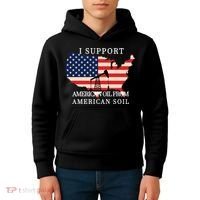 I Support American Oil From American Soil Keystone Pipeline Kids Hoodie thumb 4