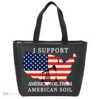 I Support American Oil From American Soil Keystone Pipeline Tote Bag thumb 0