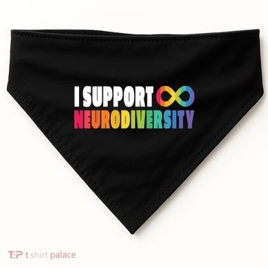 I Support Neurodiversity USA-Made Doggie Bandana