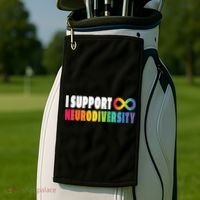 I Support Neurodiversity Golf Towel thumb 2