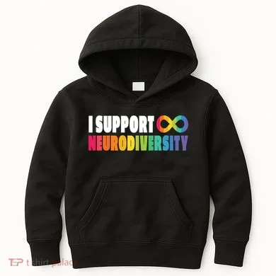 I Support Neurodiversity Kids Hoodie