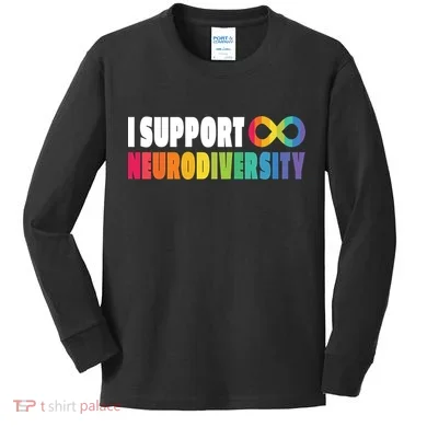 I Support Neurodiversity Kids Long Sleeve Shirt