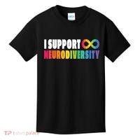 I Support Neurodiversity Kids T-Shirt thumb 0