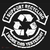 I Support Recycling Wore This Yesterday Doggie Tank thumb 4