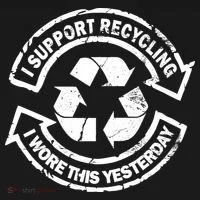 I Support Recycling Wore This Yesterday Women's Tank Top thumb 5