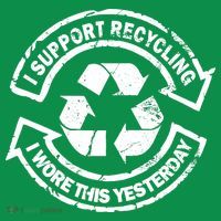 I Support Recycling Wore This Yesterday Sweatshirt thumb 3
