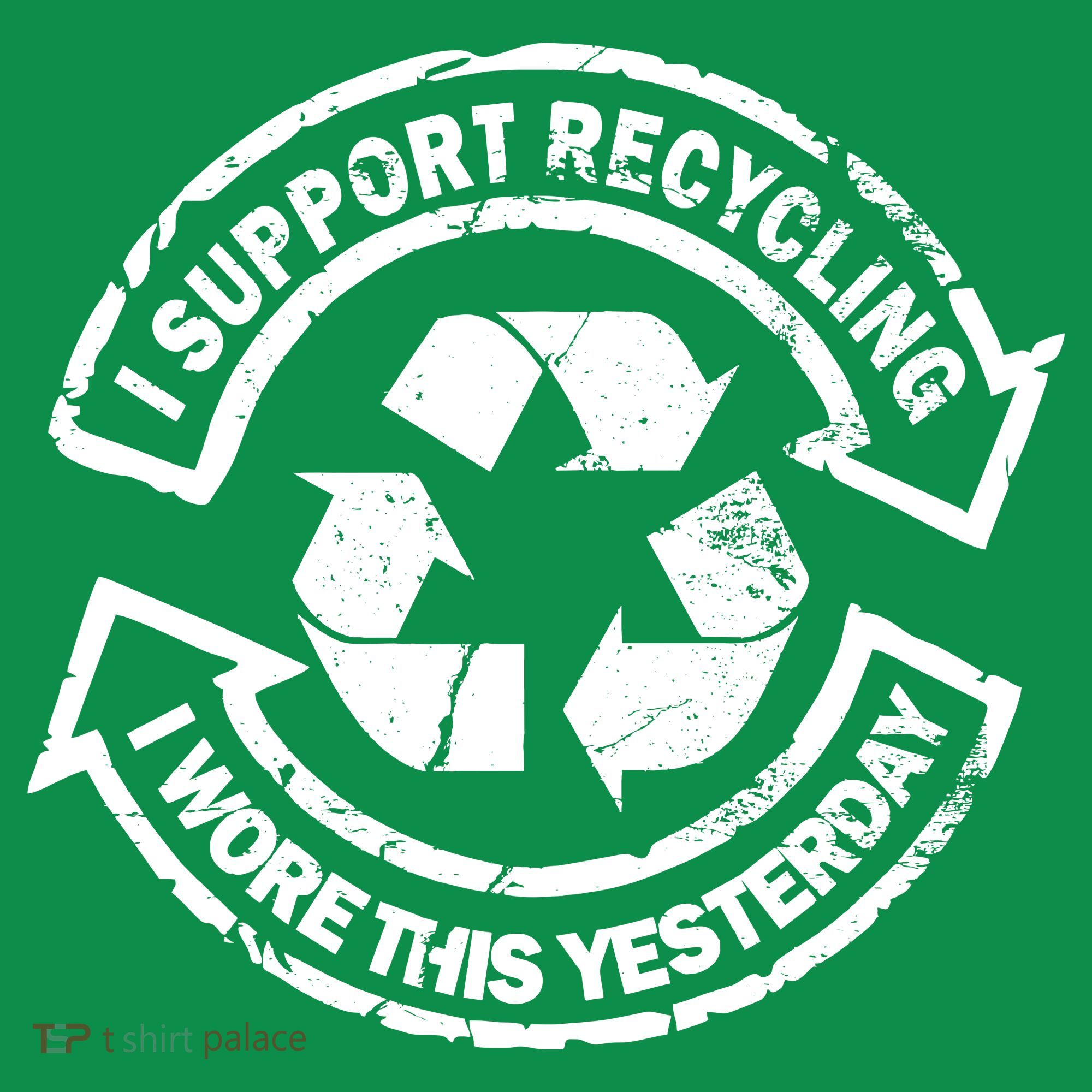 I Support Recycling Wore This Yesterday Women's Long Sleeve Shirt