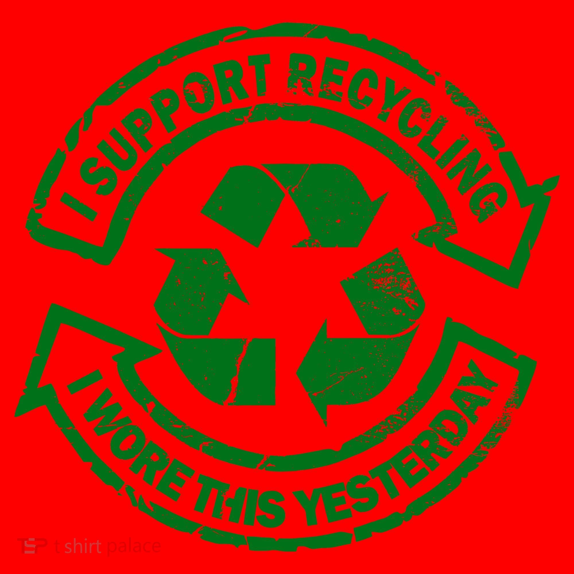 I Support Recycling Wore This Yesterday Santa Hat