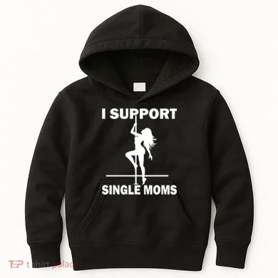 I Support Single Moms Kids Hoodie