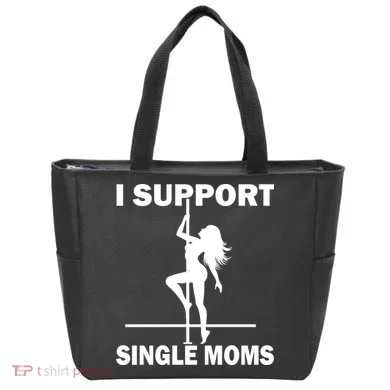 I Support Single Moms Tote Bag