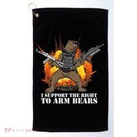 I Support The Right To Arm Bears Golf Towel thumb 0