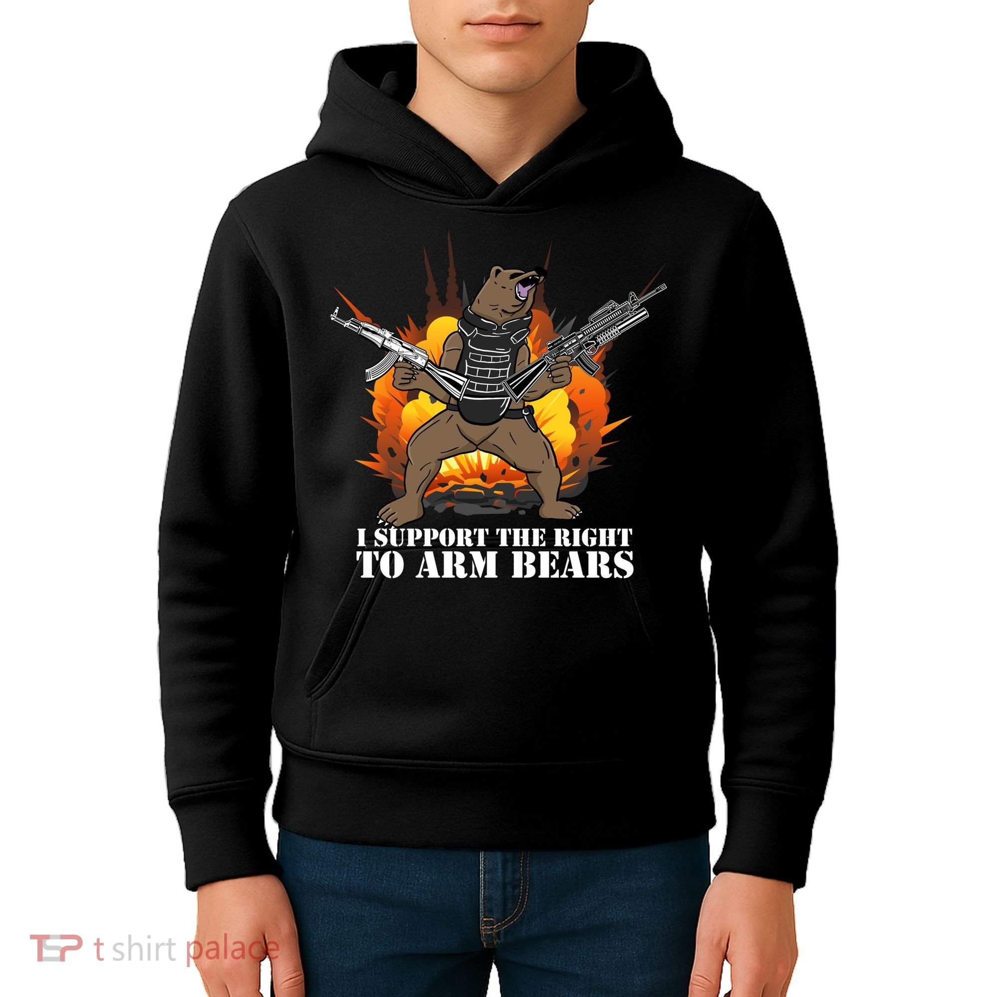 I Support The Right To Arm Bears Kids Hoodie