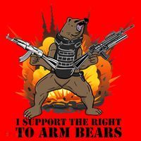 I Support The Right To Arm Bears Santa Hat thumb 1
