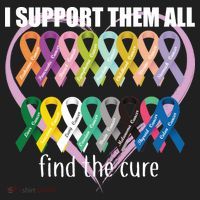 I Support Them All Find A Cure Cancer Awareness Tumbler thumb 3