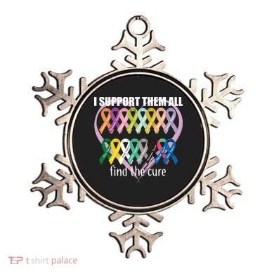 I Support Them All Find A Cure Cancer Awareness Ornament