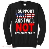 I Support Trump And Will Not Apologize For It Sweatshirt thumb 0