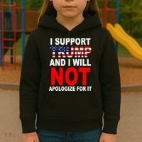 I Support Trump And Will Not Apologize For It Kids Hoodie thumb 3