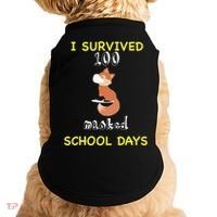 I Survived 100 Masked School Days Doggie Tank thumb 0