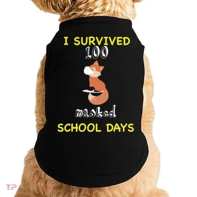 I Survived 100 Masked School Days Doggie Tank