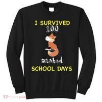 I Survived 100 Masked School Days  Sweatshirt thumb 0