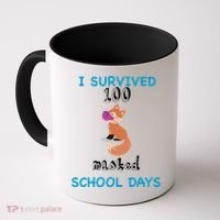 I Survived 100 Masked School Days Coffee Mug thumb 0